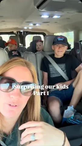 modernfarmhousefamily Instagram post about Family surprise trip