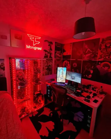 mongraal Instagram post about Gaming setup