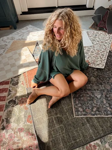 mrkate Instagram post about Rug collection