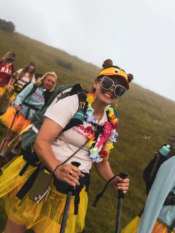 mrsgifletcher Instagram post about Charity trek in Montenegro
