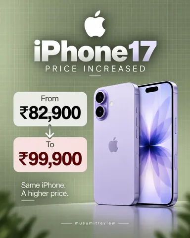 mrsumitreview Instagram post about IPhone 18 price increase