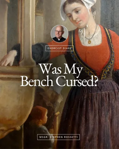 msgr.rossetti Instagram post about Possible cursed object