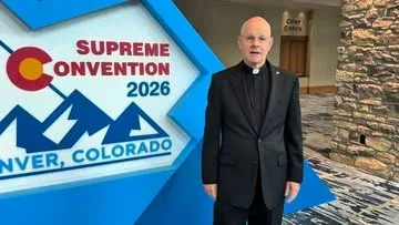 msgr.rossetti Instagram post about Knights of Columbus convention