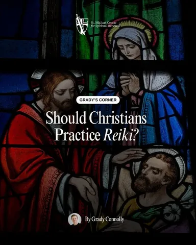 msgr.rossetti Instagram post about Reiki and Christianity