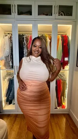 mskristine Instagram post about Plus size styling tips