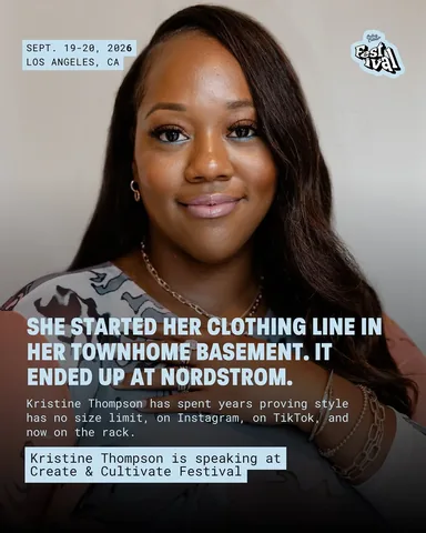 mskristine Instagram post about Women in business festival