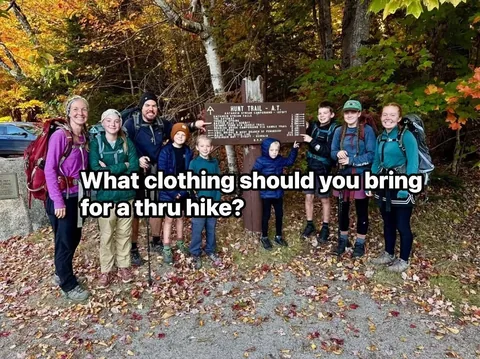 mtnmamatales Instagram post about Family thru hiking