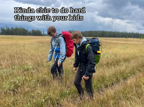 mtnmamatales Instagram post about Children in nature
