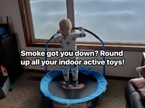 mtnmamatales Instagram post about Indoor activities during wildfire smoke