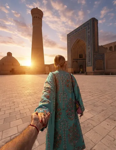 muradosmann Instagram post about Bukhara travel