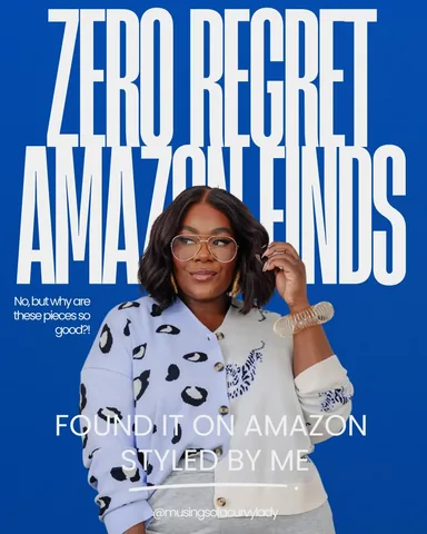 musingsofacurvylady Instagram post about Amazon fashion finds