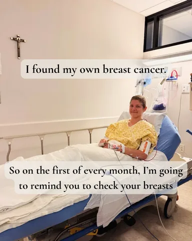 mustardseedsandwildflowers Instagram post about Breast health awareness