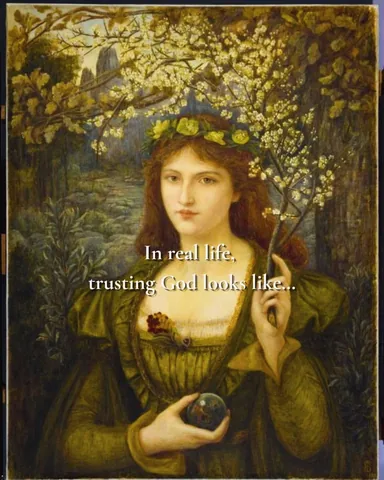 mustardseedsandwildflowers Instagram post about Trusting God in uncertainty