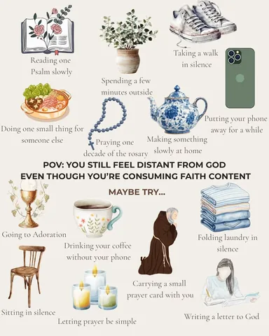 mustardseedsandwildflowers Instagram post about Digital distraction and faith