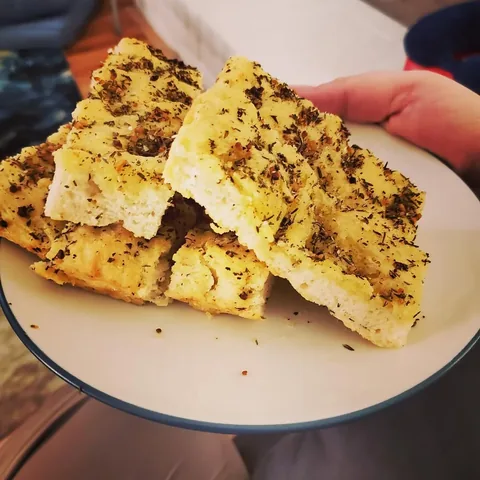 muyskerm Instagram post about Homemade focaccia
