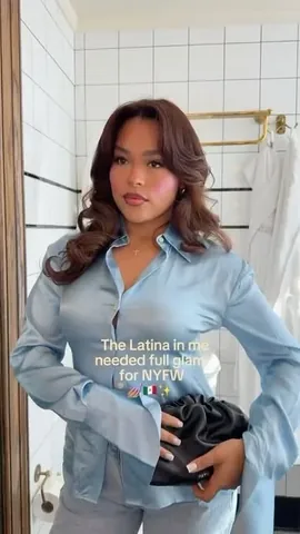 mvrubi Instagram post about NYFW makeup look