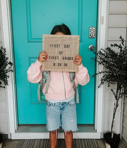 myabysslife Instagram post about First day of school