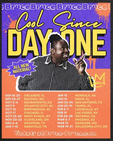 mybrucebruce Instagram post about Stand up comedy tour