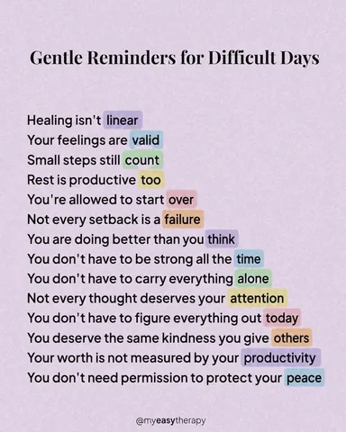 myeasytherapy Instagram post about Calming habit