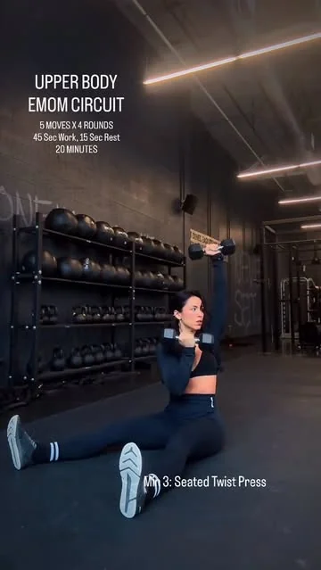 mytrainercarmen Instagram post about Upper body workout