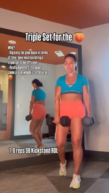 mytrainercarmen Instagram post about Glute workout
