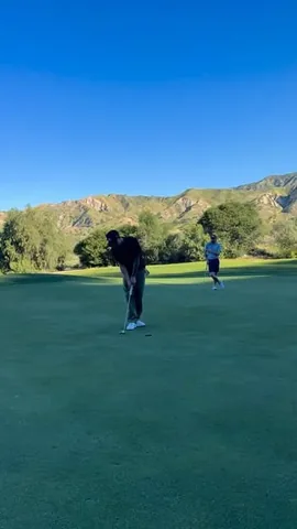 natehilltv Instagram post about Golf vlog