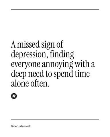 nedratawwab Instagram post about Depression awareness