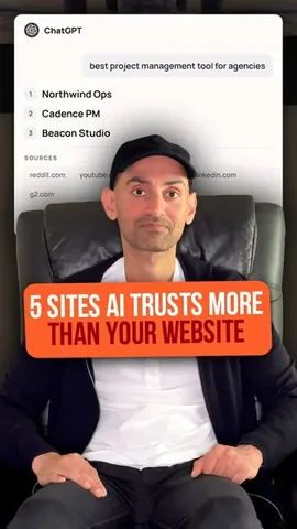 neilpatel Instagram post about AI brand visibility