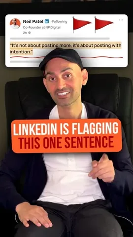 neilpatel Instagram post about AI assisted social content