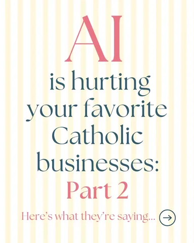 nicholelanthier Instagram post about Catholic business spirituality