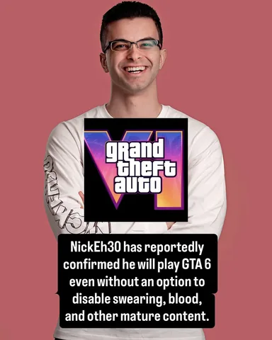 nickeh30 Instagram post about GTA 6 content policy