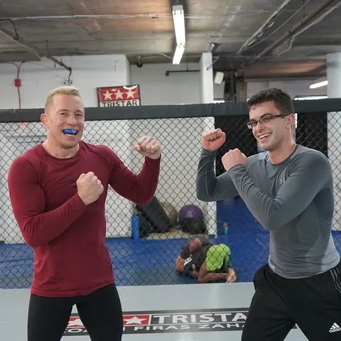 nickeh30 Instagram post about Meeting Georges St Pierre