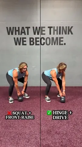 nicolemwilkins Instagram post about Kettlebell swing technique
