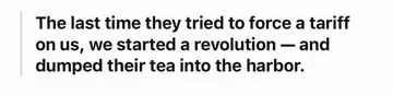 nicolevada Instagram post about Boston Tea Party history