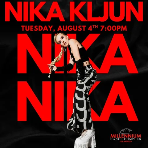 nikakljun Instagram post about Dance class announcement