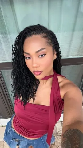 ninjayla Instagram post about Microlocs hair journey