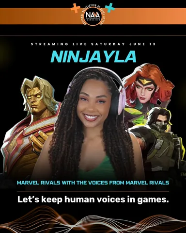 ninjayla Instagram post about Charity livestream event