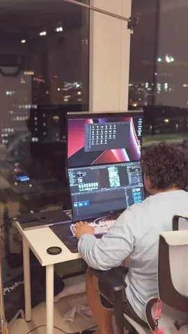 nishgames Instagram post about Monitor setup configuration