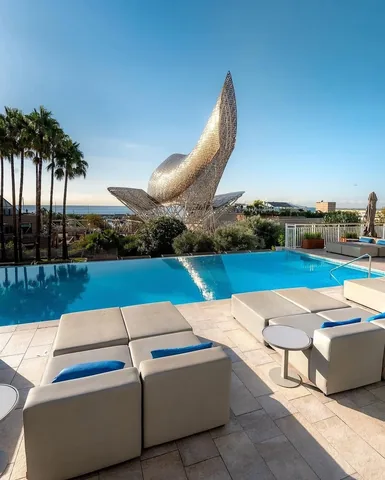 nodestinations Instagram post about Hotel Arts Barcelona dining and nightlife