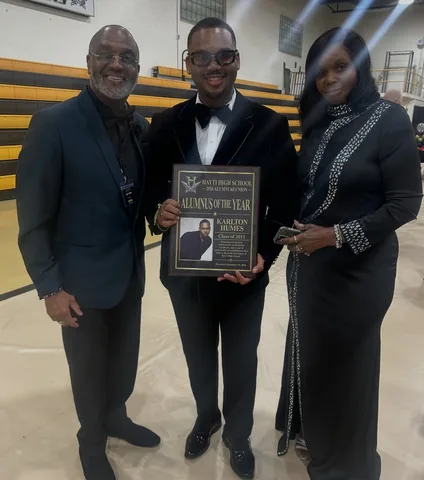 notkarltonbanks Instagram post about Alumni recognition