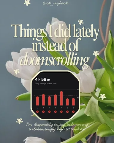 oh_mybook Instagram post about Reducing phone use