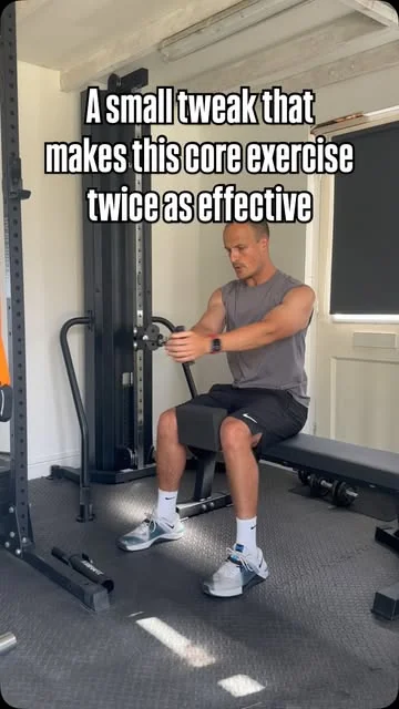 olliethompsonhealth Instagram post about Cable rotation technique