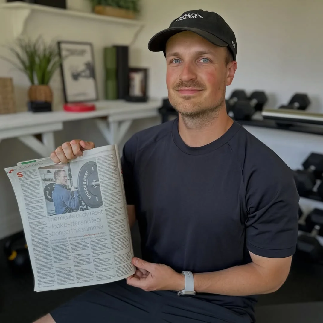 olliethompsonhealth Instagram post about Midlife fitness article