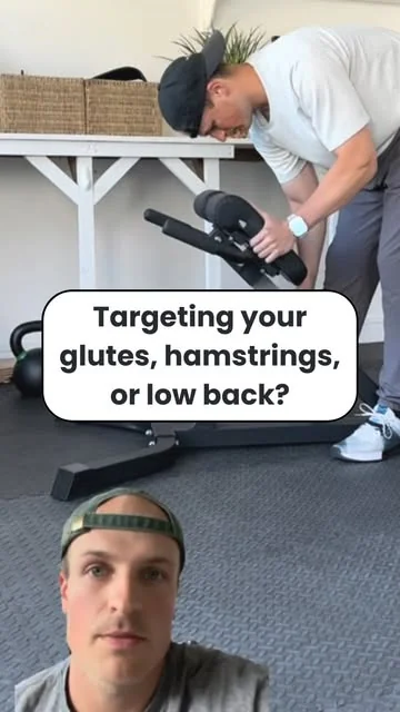 olliethompsonhealth Instagram post about 45 degree back extension