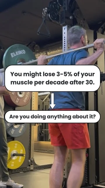 olliethompsonhealth Instagram post about Age related muscle loss