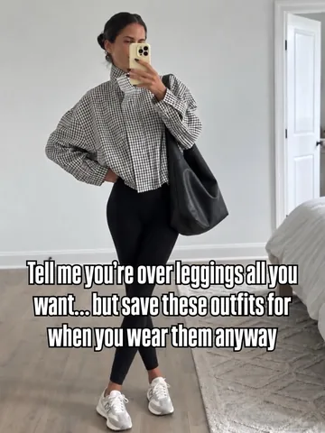oncloudriley Instagram post about Leggings outfit styling
