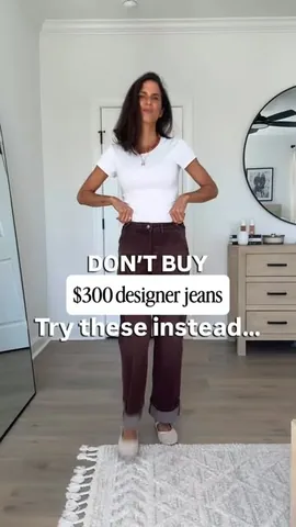 oncloudriley Instagram post about Brown jeans review
