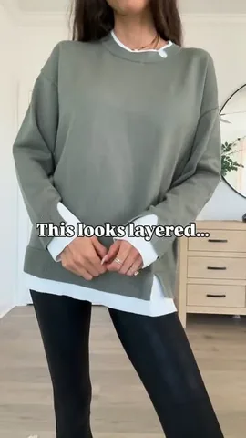 oncloudriley Instagram post about Layered pullover
