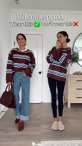 oncloudriley Instagram post about Fall outfit styling