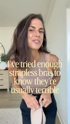 oncloudriley Instagram post about Strapless bra recommendation